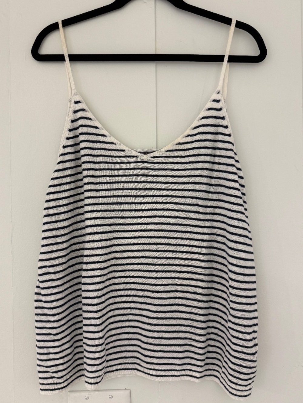NYDJ Blue and White Stripe Tank Top